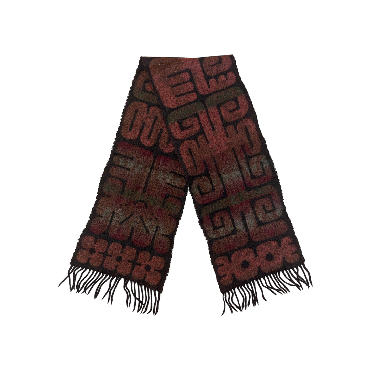 Glyph Scarf Burgundy