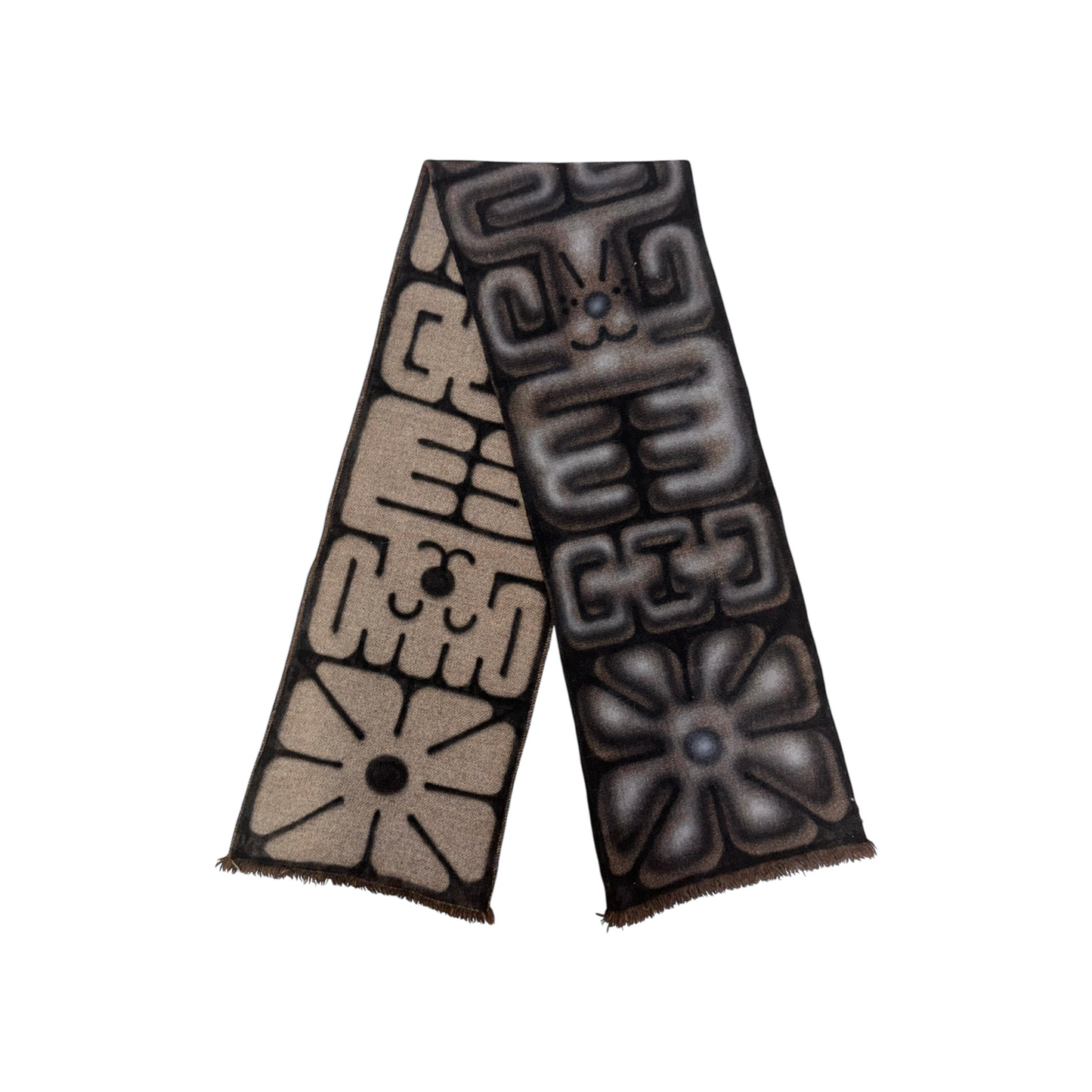 Glyph Scarf Sepia