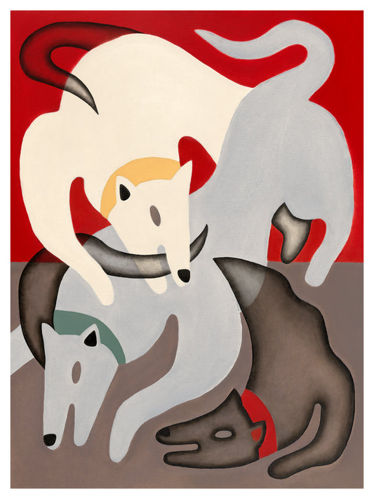 3 Dogs Print