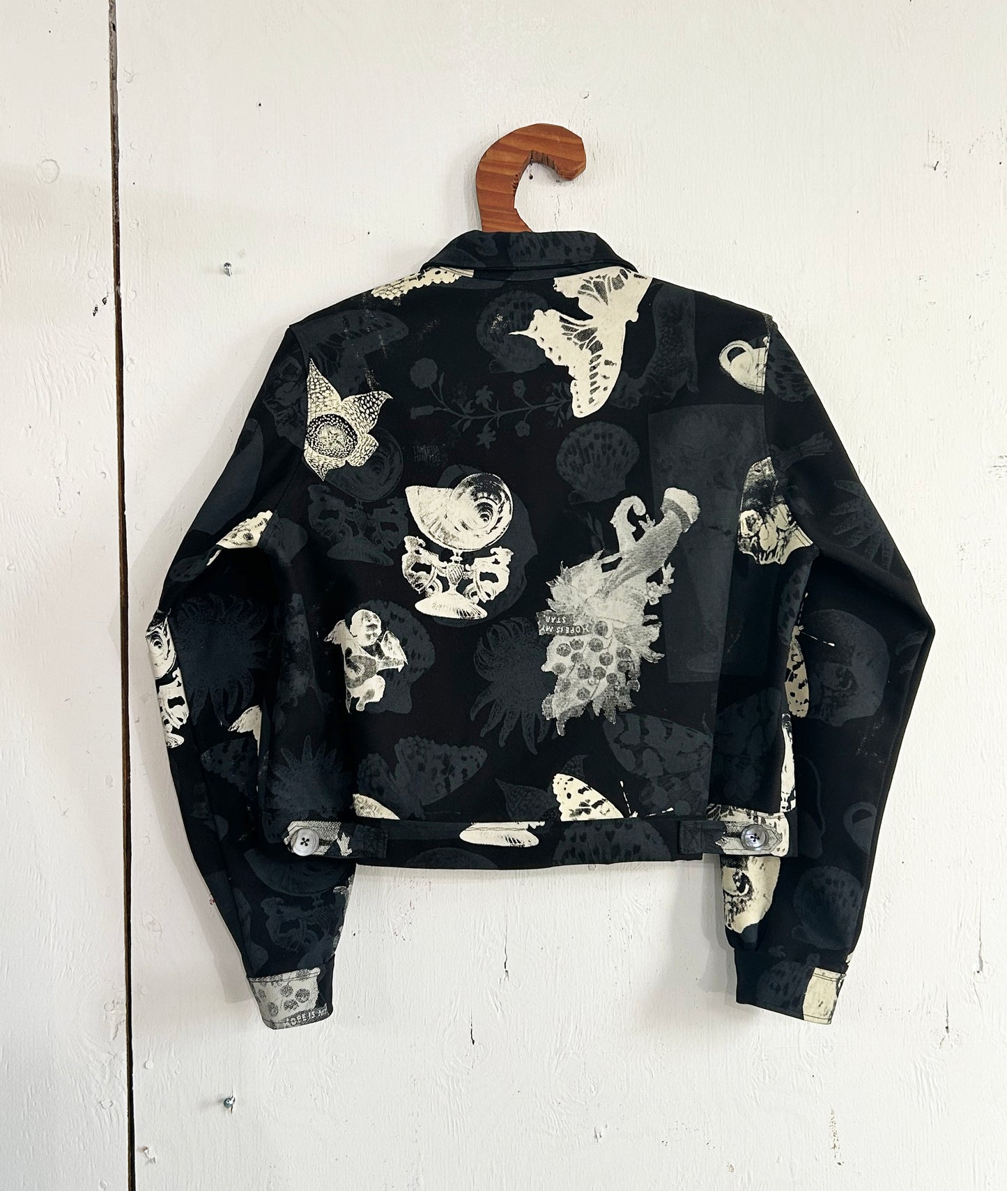 Double Print Zip Up Jacket