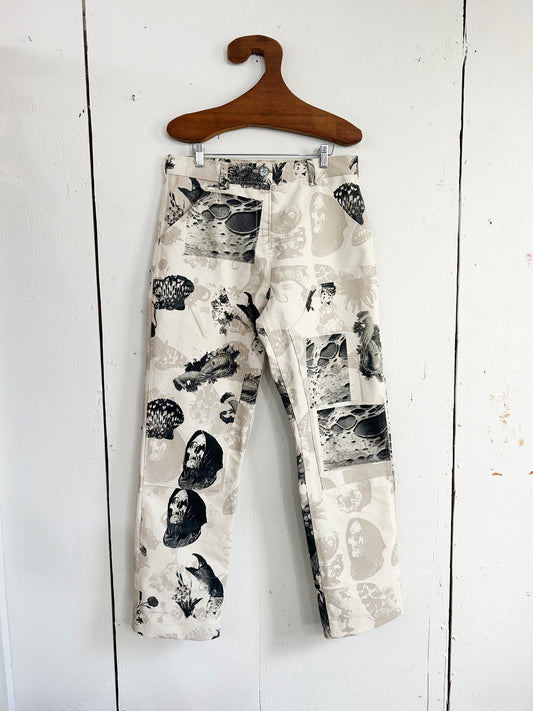 Double Print, Double Knee Canvas Pants