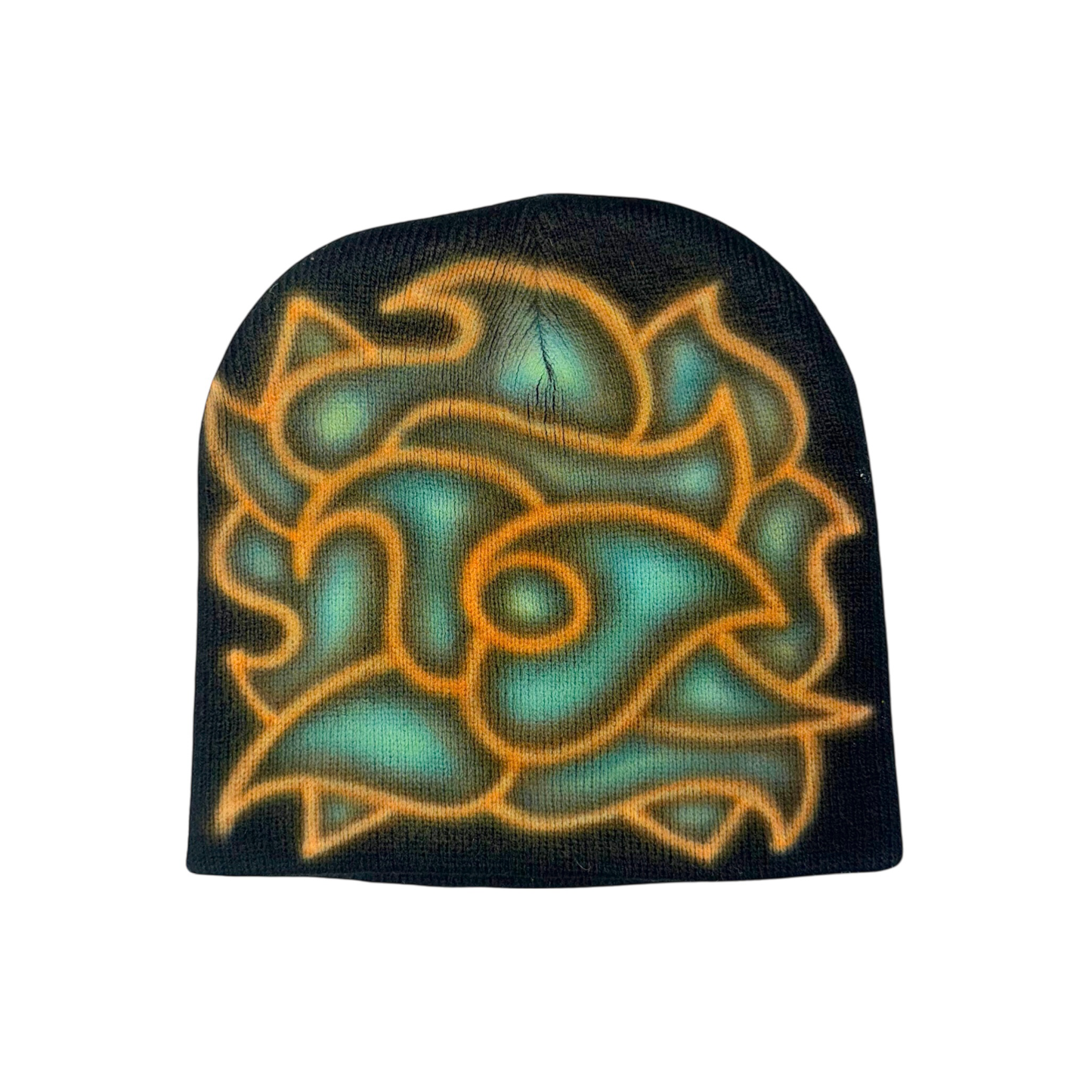 Rose Beanie Turquoise / Peach