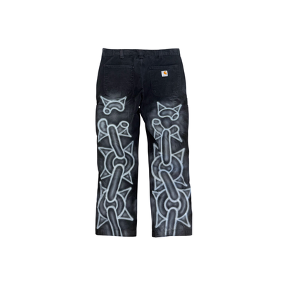 Chainlink Work Pants Black
