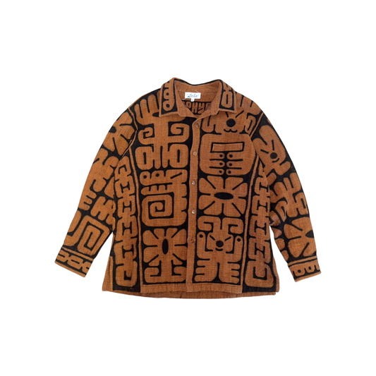 All Over Glyph Jacket Brown