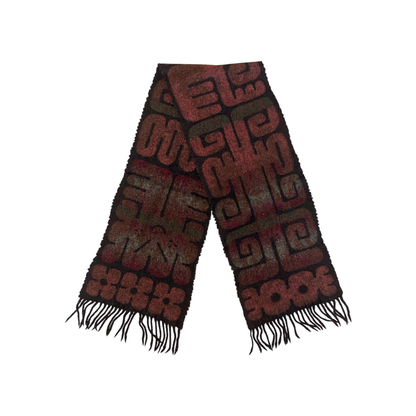 Glyph Scarf Burgundy