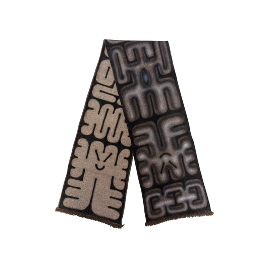 Glyph Scarf Sepia