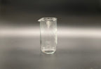 Clear cylindrical French Press Glass Replacement beaker with a small pouring spout.