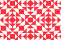 A repeating geometric pattern of red and white triangles and diamonds for the GRACELAND SUBSCRIPTION.