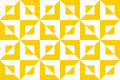 Office Peel Sessions Subscription geometric pattern of yellow and white squares containing smaller nested triangles.